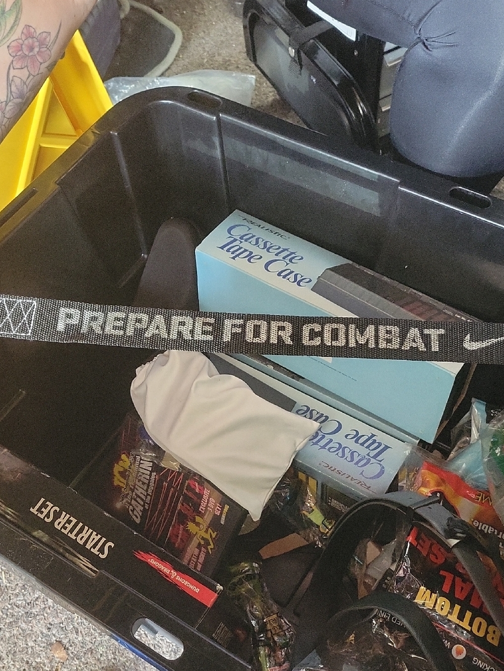 Nike Combat 47" Belt says "prepare for combat"